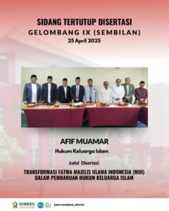 SIDANG TERTUTUP DISERTASI GELOMBANG VIII