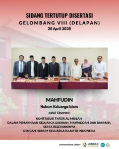 SIDANG TERTUTUP DISERTASI GELOMBANG IX