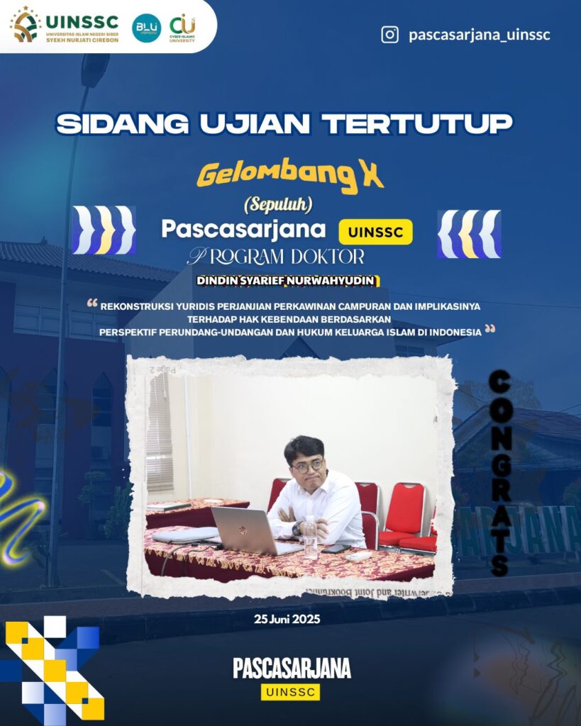 Sidang Ujian Tertutup Gelombang X Program Doktor Pascasarjana UINSSC 25 Juni 2025