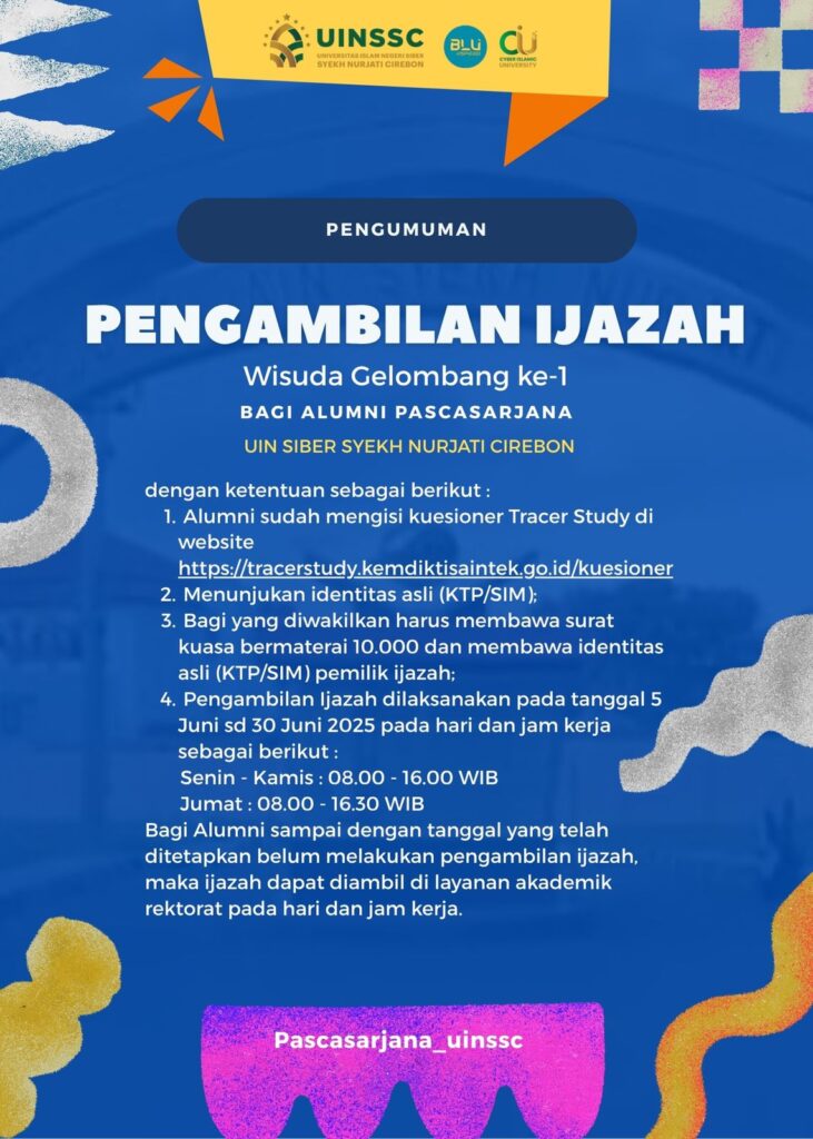 PENGUMUMAN PENTING UNTUK ALUMNI! Ijazah Wisuda Gelombang ke-1