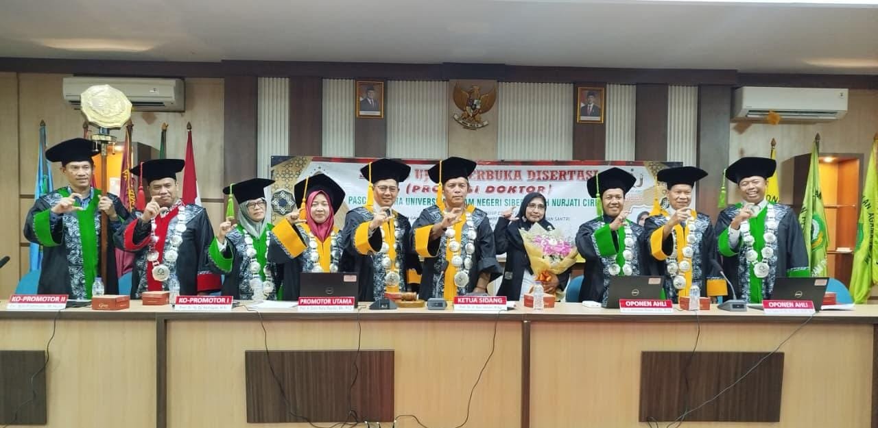 Pascasarjana UIN Siber Syekh Nurjati Cirebon Gelar Sidang Ujian Terbuka Disertasi Program Doktor Pendidikan Agama Islam.