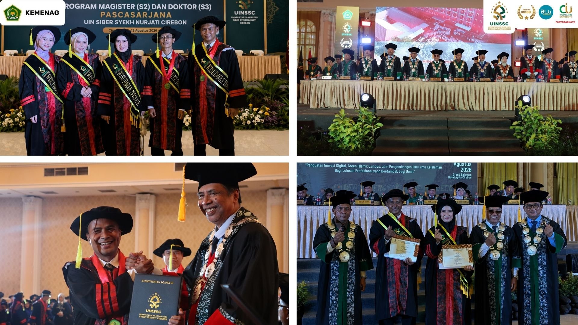 94 Wisudawan Pascasarjana UIN Siber Syekh Nurjati Cirebon Dikukuhkan, Wisudawan Terbaik Jadi Inspirasi Generasi Akademik